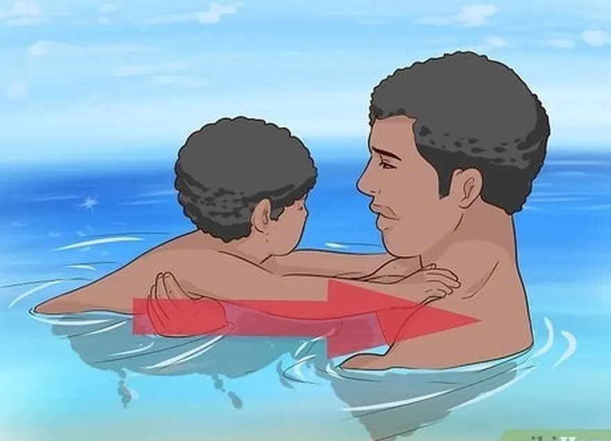 étape 4 : initiez votre enfant au mouvement de la natation.