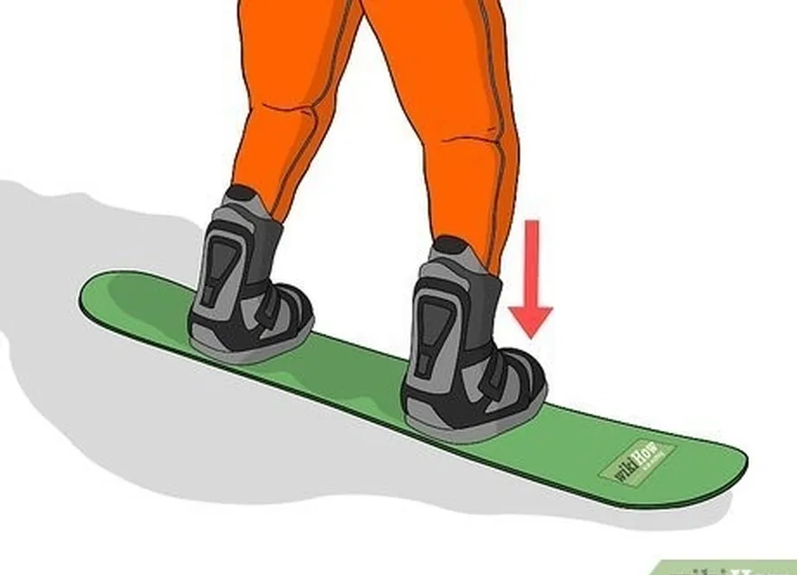 étape 2 si vous mettez votre pied droit en avant, vous avez une position 'goofy'.