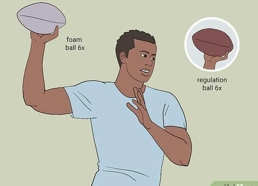 étape 3 : lancez un ballon de football en mousse 6 fois, puis un ballon réglementaire 6 fois.