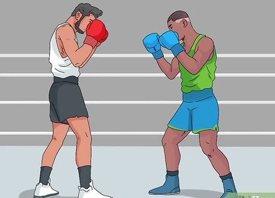 étape 7 reculez dans votre position de boxe habituelle pour vous protéger.