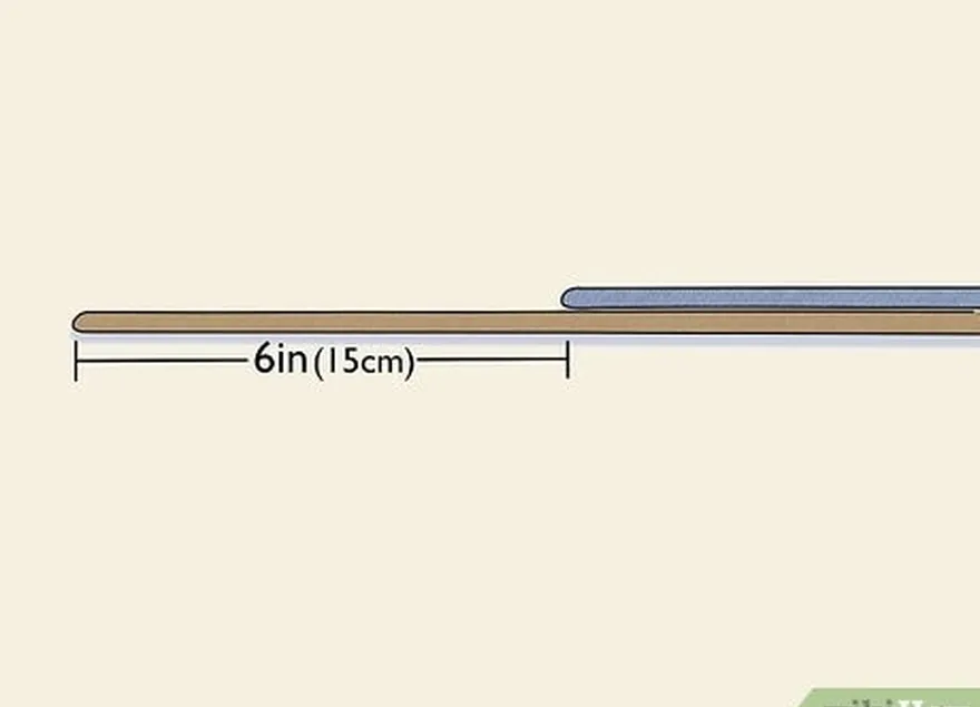 étape 1 : posez les deux lignes parallèlement de façon à ce que les extrémités se chevauchent de 15 cm (6 in).