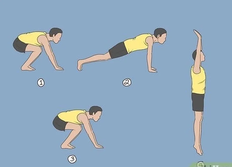 étape 4 faire des burpees