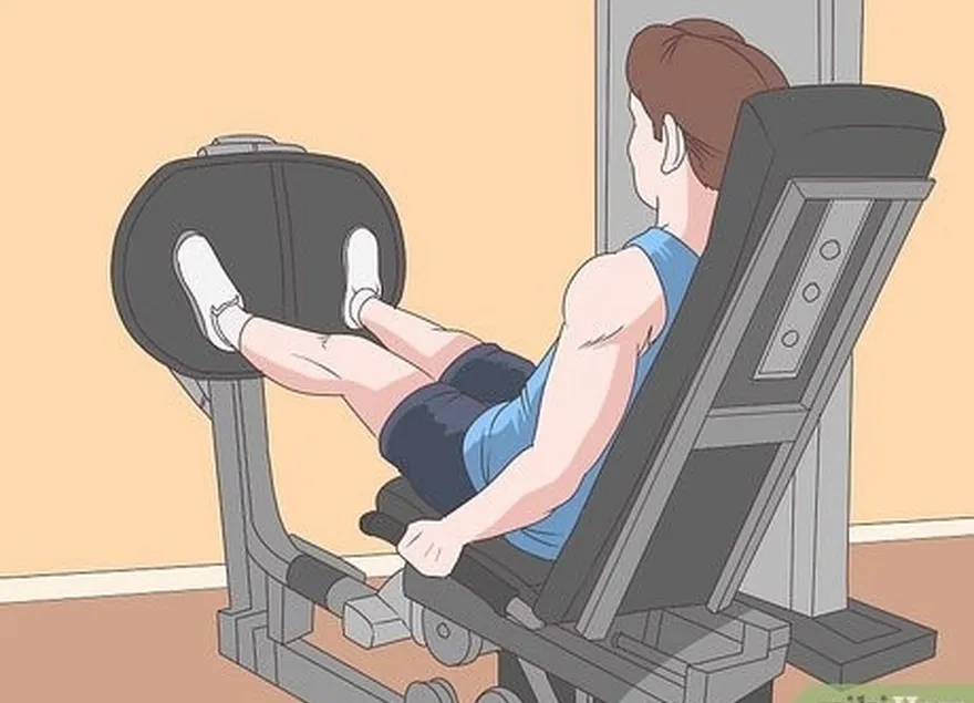 étape 6 travaillez vos ischio-jambiers et vos fessiers dans votre salle de sport's leg press machine.