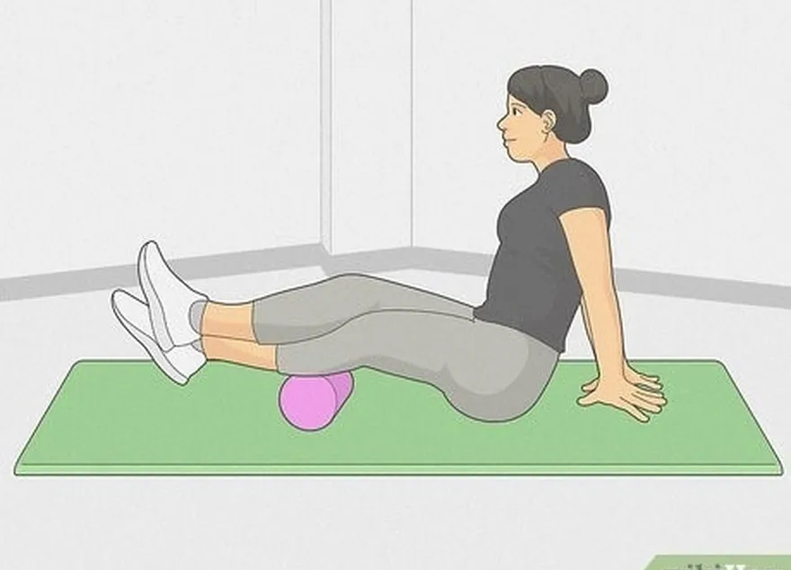 étape 13 exercices avec un rouleau en mousse