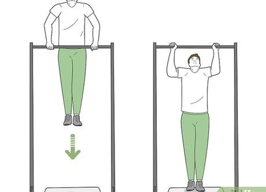 étape 4 : descendez lentement de la position de musculation.