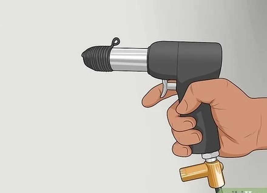 étape 3 optez pour un pistolet à frappe lente pour les rivets de taille moyenne.