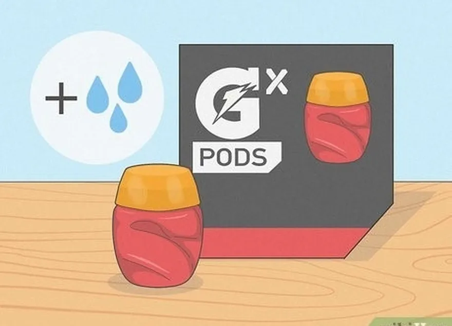 étape 1 les dosettes gatorade sont des boissons instantanées que vous mélangez à de l'eau.