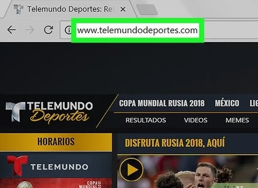 étape 2 utilisez telemundodeportes avant le 25 juin.