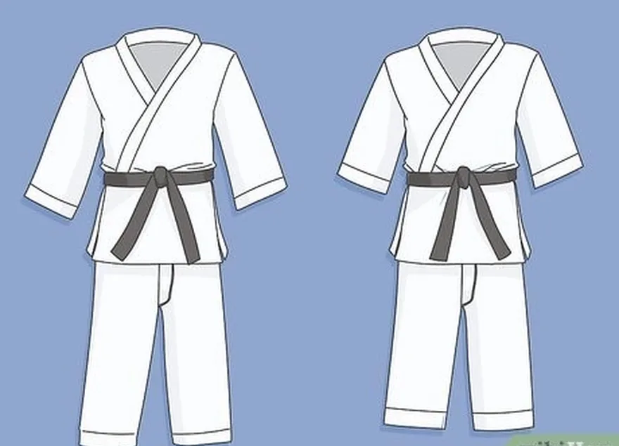 étape 1 porter un kumite gi standard pour les séances d'entraînement régulières.