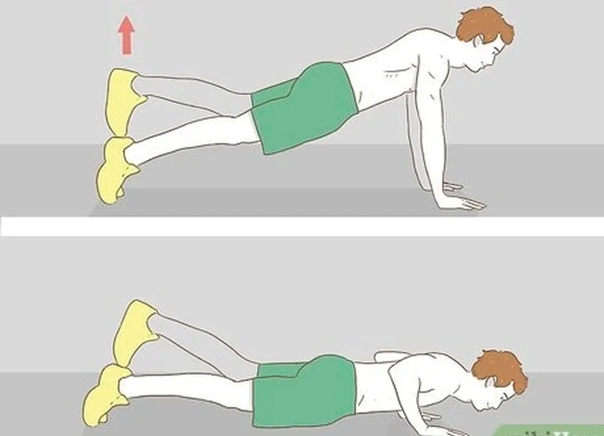 étape 5 effectuer des pompes sur une jambe.